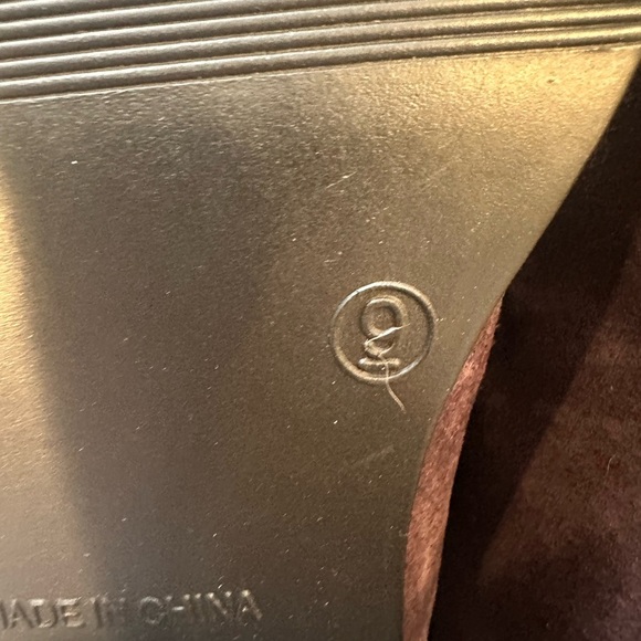 Simon Purple Suede Slouch Boots Women’s 9M Fold Over Square Toe Retro Style - Picture 4 of 9